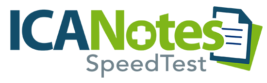ICANotes Speedtest